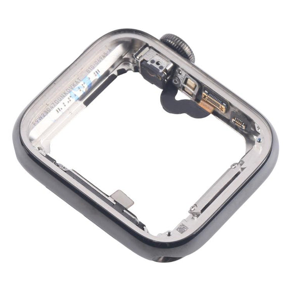 For Apple Watch Series 5 40mm LTE Graphite Steel Middle Frame Bezel Plate with Crown Spin Axis Flex Cable