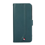 For iPhone 17 Air ABEEL Delicate Texture Splicing RFID Leather Phone Case(Green)