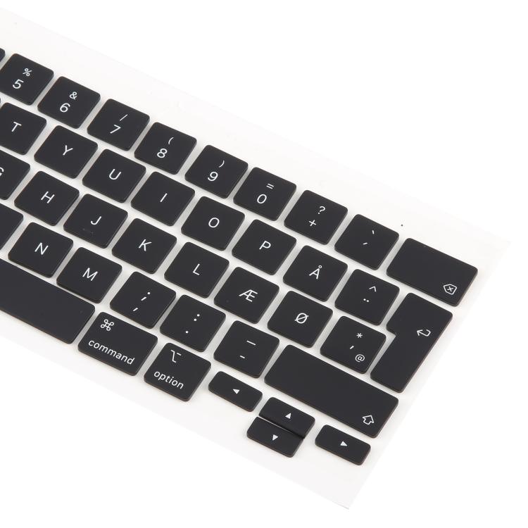 For MacBook A2251 A2289 A2238 A2338 10pcs UK Big Enter Version Keycaps, Language:Denmark