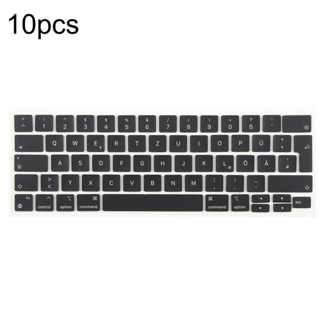 For MacBook A2251 A2289 A2238 A2338 10pcs UK Big Enter Version Keycaps, Language:German