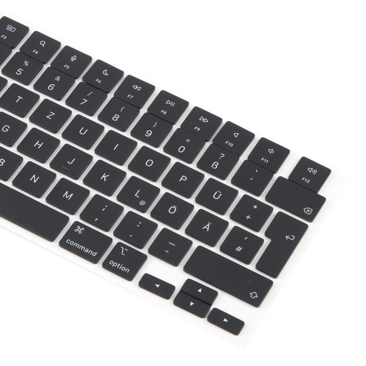 For MacBook A2681 A2941 A3113  A3114 10pcs UK Big Enter Version Keycaps, Language:German