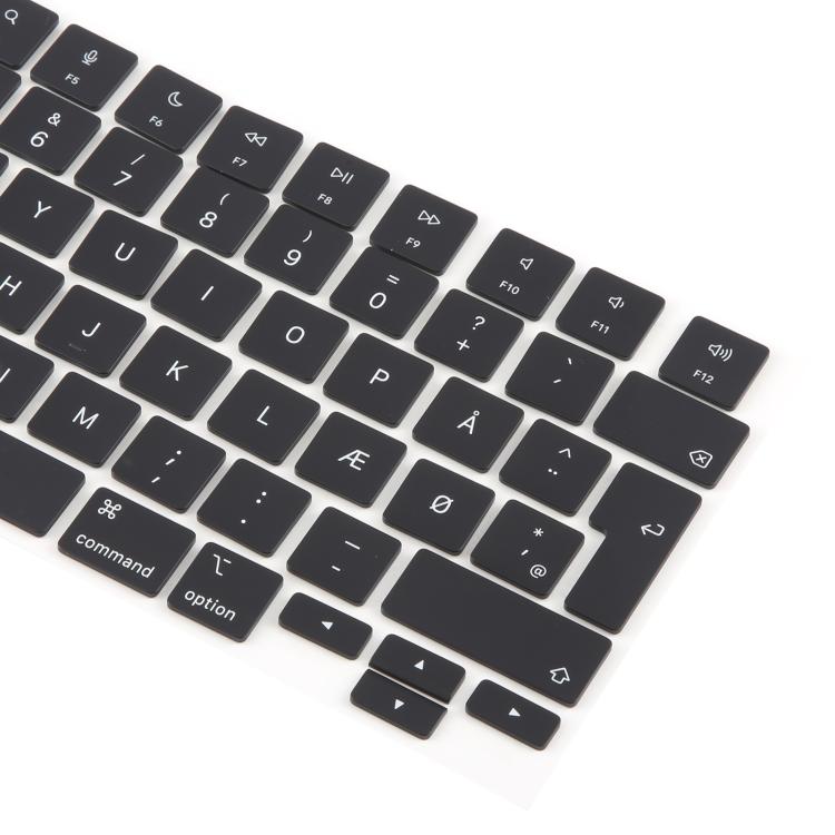 For MacBook A2681 A2941 A3113  A3114 10pcs UK Big Enter Version Keycaps, Language:Denmark
