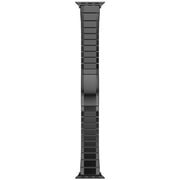 For Apple Watch 42mm / 41mm / 40mm / 38mm One-Bead Pure Titanium Buckle Watch Band(Black)