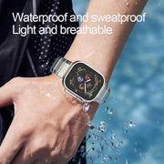 For Apple Watch 42mm / 41mm / 40mm / 38mm One-Bead Pure Titanium Buckle Watch Band(Black)
