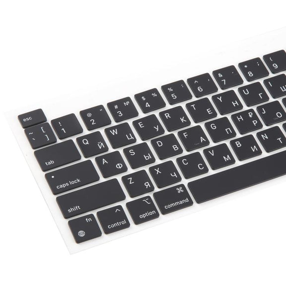 For MacBook A2251 A2289 A2238 A2338 10pcs US Small Enter Version Keycaps, Language:Russian