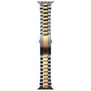 For Apple Watch 42mm / 41mm / 40mm / 38mm T-shaped Turtle Buckle Detachable Titanium Watch Band(Grey Gold)