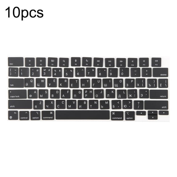For MacBook A2681 A2941 A3113 A3114 10pcs US Small Enter Version Keycaps, Language:Russian