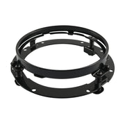 Motorcycle 7 inch Round Headlight Ring Mounting Bracket for Harley Davidson (Black)