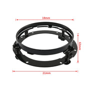 Motorcycle 7 inch Round Headlight Ring Mounting Bracket for Harley Davidson (Black)