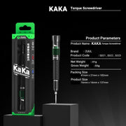 2UUL KAKA Adjustable Torque Magnetic Screwdriver, Model:Tri-Point 0.6