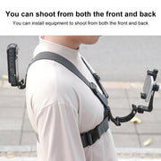 4 in 1 Quick Release Body Mount Belt Chest Strap with Mount & Screw(Grey)
