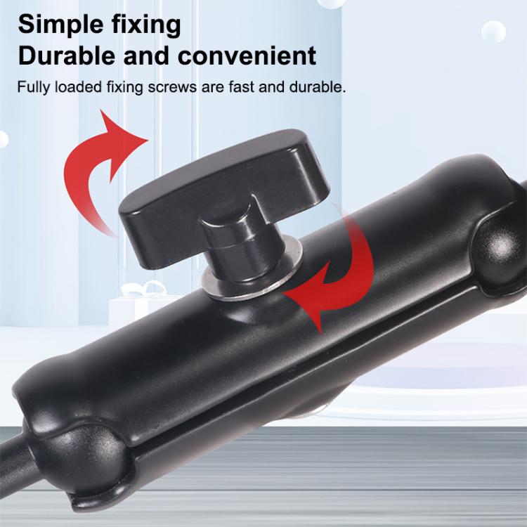 Universal Action Camera Bicycle Handlebar Clamp, Size:M 20cm(Black)