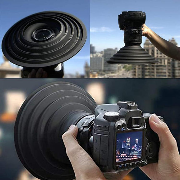 Universal Silicone Lens Hood, Size:30-50mm(Black)