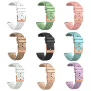 20mm Embossed Rose Gold Buckle Silicone Watch Band(Pink)
