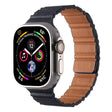 For Apple Watch 42mm / 41mm / 40mm / 38mm Magnetic PU Leather Watch Band(Dark Blue) - Watch Bands by PMC TechLife | Online Shopping South Africa | PMC TechLife | Buy Now Pay Later Mobicred