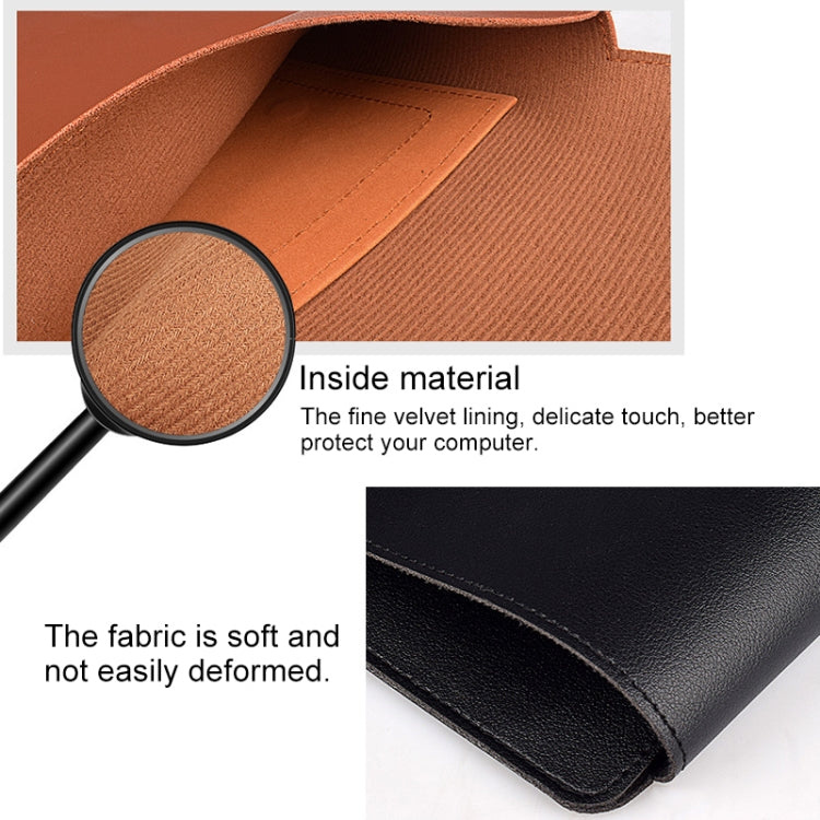 PU05 Sleeve Leather Case Carrying Bag for 13.3 inch Laptop(Yellow)