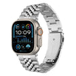 For Apple Watch 46mm / 49mm / 45mm / 44mm Quick Release Five-bead Metal Watch Band(Silver) - free shipping - PMC TechLife - Order now!