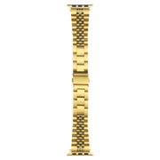 For Apple Watch 42mm / 41mm / 40mm / 38mm Quick Release Five-bead Metal Watch Band(Gold)