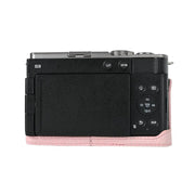 For Panasonic LUMIX S9 Litchi Texture PU Leather Camera Half Case Base(Pink)