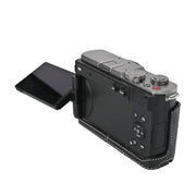 For Panasonic LUMIX S9 Litchi Texture PU Leather Camera Half Case Base(Black)