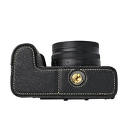 For Nikon Z50II Litchi Texture PU Leather Camera Half Case Base(Black)