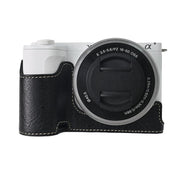For Sony Alpha ZV-E10 II / ZV-E10M2 Litchi Texture PU Leather Camera Half Case Base(Black)