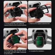 For DJI Air 3S BRDRC Camera Lens Filter, Filter:ND64