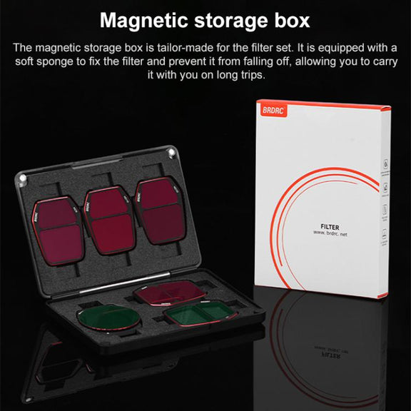 For DJI Air 3S BRDRC Camera Lens Filter, Filter:ND8