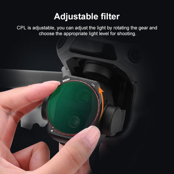 For DJI Air 3S BRDRC Camera Lens Filter, Filter:ND8