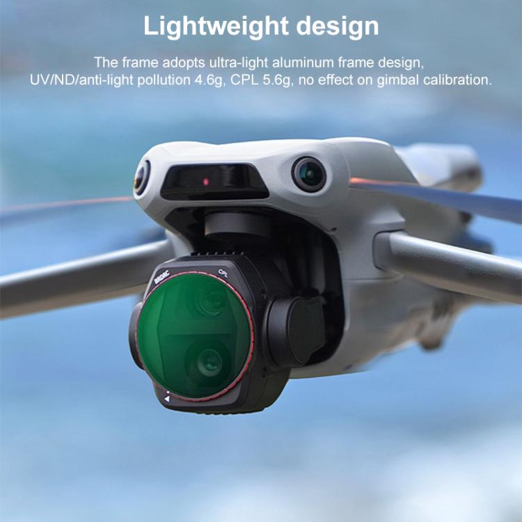 For DJI Air 3S BRDRC Camera Lens Filter, Filter:6 in 1 ND8-64 UV CPL