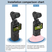 For DJI OSMO Pocket 3 BRDRC Silicone Desktop Base Bracket(Purple)