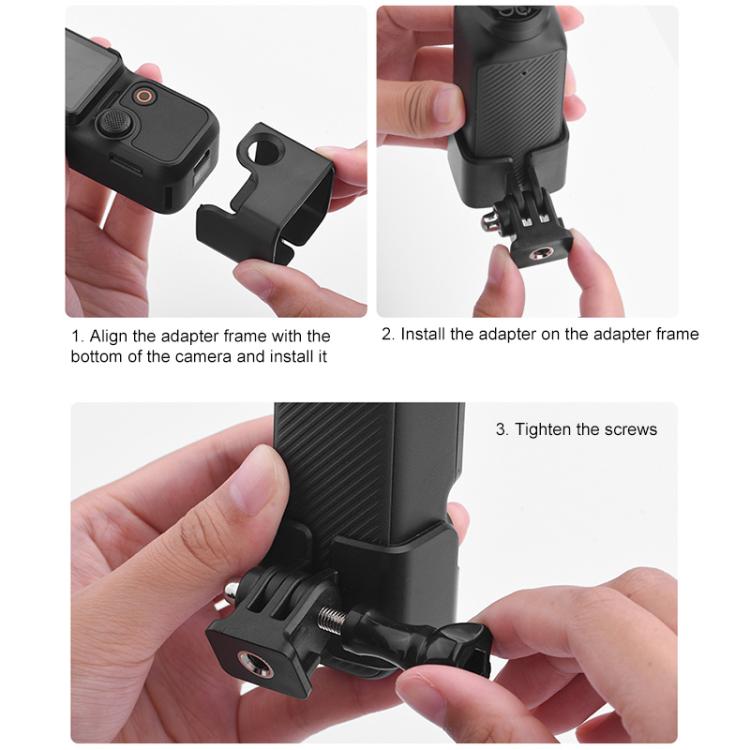 For DJI OSMO Pocket 3 BRDRC Protection Frame Adapter Base, Type:Frame