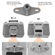 For DJI RC / RC 2 BRDRC Drone Remote Control Adapter Base Bicycle Holder(Black Silver)