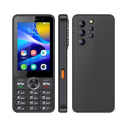 UNIWA XS24 Keypad Phone, 2GB+16GB, 3.5 inch Android 8.1 Mediatek MT6737M Quad Core, Flashlights, Network: 4G, Support Google Store, Plug:EU Plug(Black)