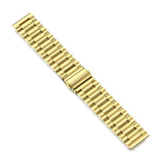 22mm MIJOBS Three Beads Metal Watch Band(Gold)