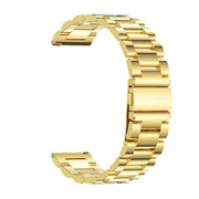 22mm MIJOBS Three Beads Metal Watch Band(Gold)