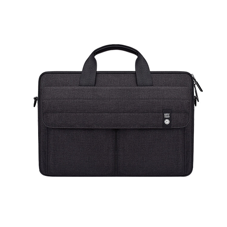 ST08 Handheld Briefcase Carrying Storage Bag with Shoulder Strap for 14.1 inch Laptop(Black)