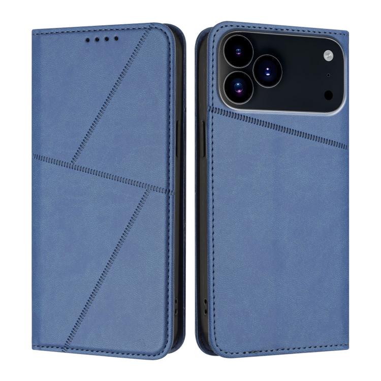 For iPhone 17 Pro Max Strong Magnetic Frosted Flip Leather Phone Case(Royal Blue)