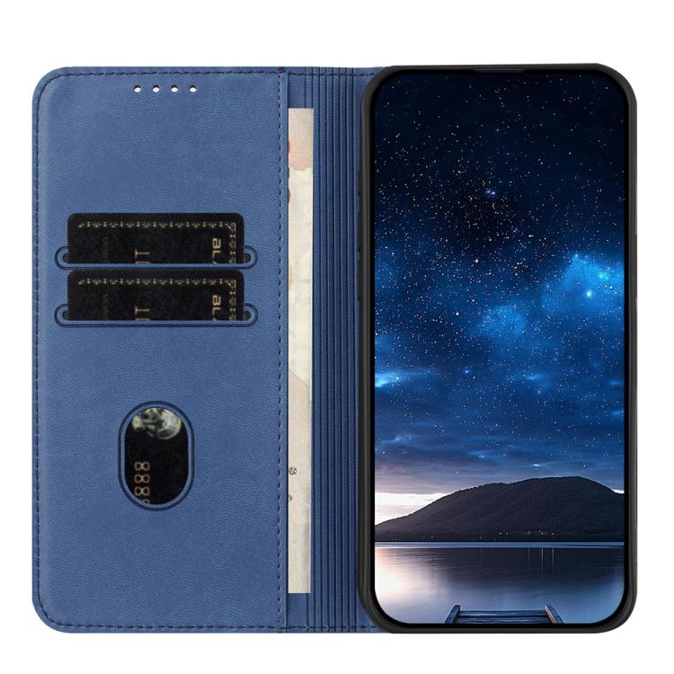 For iPhone 17 Pro Max Strong Magnetic Frosted Flip Leather Phone Case(Royal Blue)