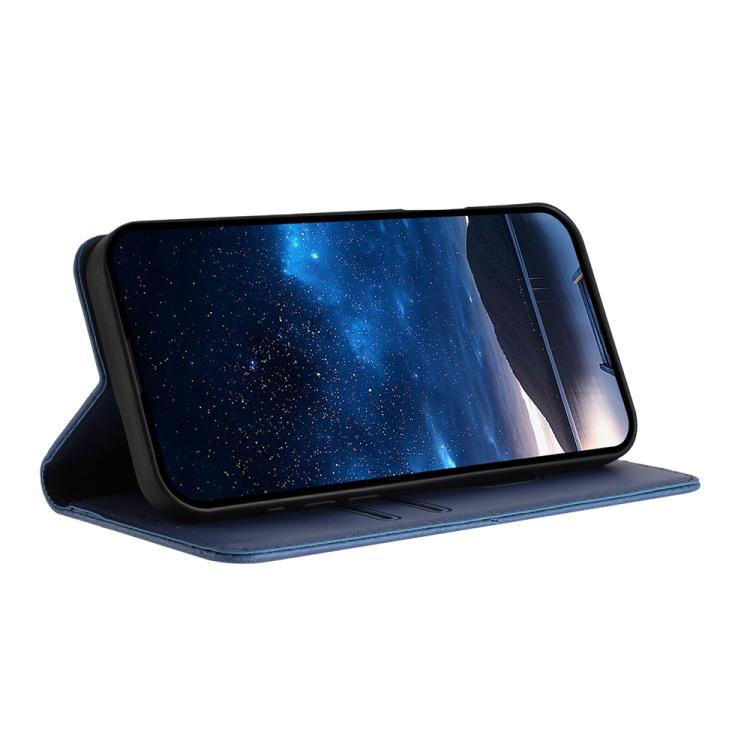For iPhone 17 Pro Max Strong Magnetic Frosted Flip Leather Phone Case(Royal Blue)