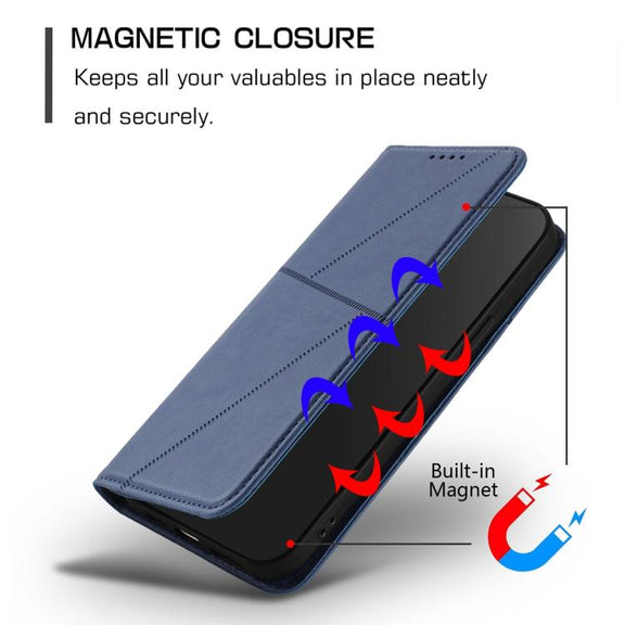 For iPhone 17 Pro Max Strong Magnetic Frosted Flip Leather Phone Case(Royal Blue)