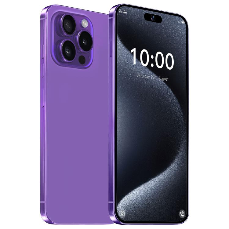 I16 Pro Max / VD1, 3GB+32GB, 6.8 inch Android 10 MTK6753 Octa Core, Network: 4G, Dual SIM, Plug:UK Plug(Purple)