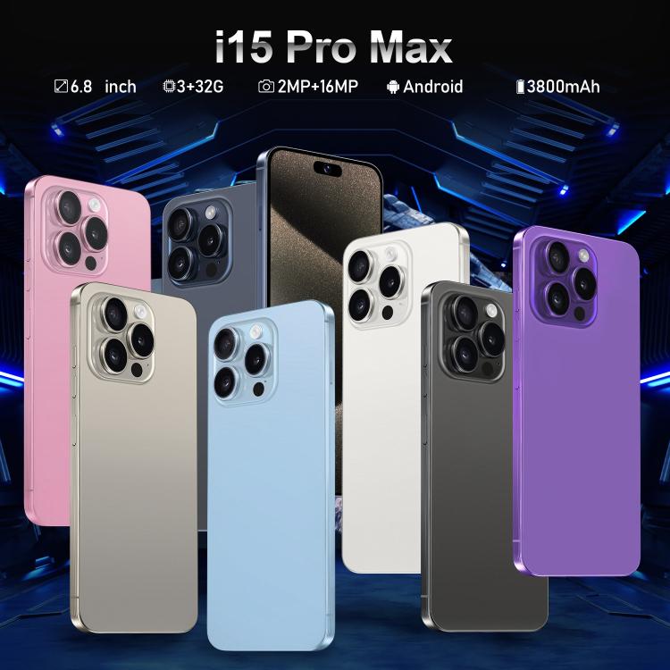 I16 Pro Max / VD1, 3GB+32GB, 6.8 inch Android 10 MTK6753 Octa Core, Network: 4G, Dual SIM, Plug:EU Plug(Pink)