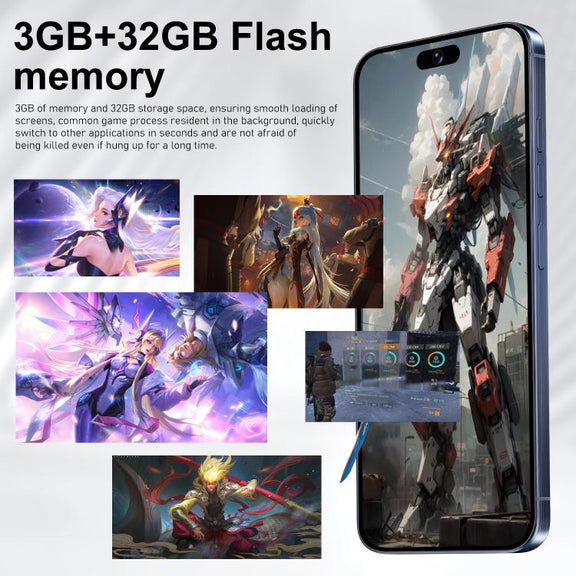 I16 Pro Max / VD1, 3GB+32GB, 6.8 inch Android 10 MTK6753 Octa Core, Network: 4G, Dual SIM, Plug:US Plug(Grey)