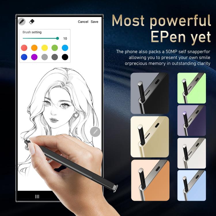 S24 Ultra / S7, 4GB+128GB, 6.75 inch Android 10 MTK6750 Octa Core, Network: 4G, Dual SIM, Plug:US Plug(Sky Blue)