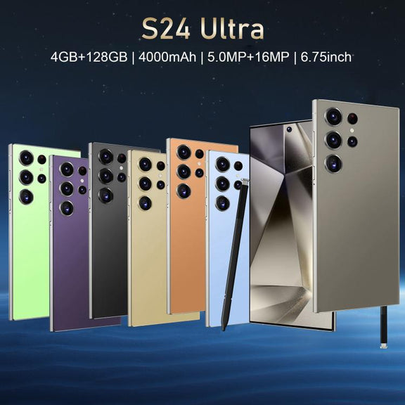 S24 Ultra / S7, 4GB+128GB, 6.75 inch Android 10 MTK6750 Octa Core, Network: 4G, Dual SIM, Plug:US Plug(Orange)