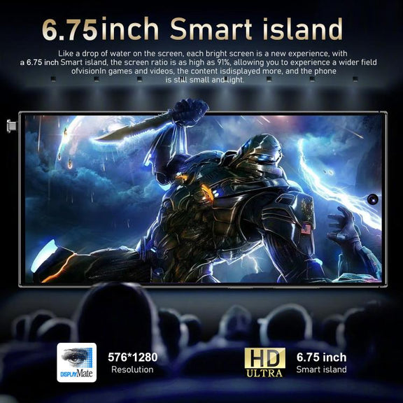 S24 Ultra / S7, 4GB+128GB, 6.75 inch Android 10 MTK6750 Octa Core, Network: 4G, Dual SIM, Plug:AU Plug(Green)