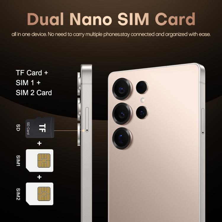 S25 Ultra / B9, 2GB+16GB, 6.75 inch Android 8.1 MTK6739 Quad Core, Network: 4G, Dual SIM, Plug:UK Plug(Titanium Silver Blue)