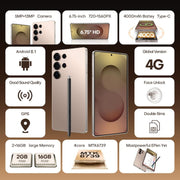 S25 Ultra / B9, 2GB+16GB, 6.75 inch Android 8.1 MTK6739 Quad Core, Network: 4G, Dual SIM, Plug:AU Plug(Titanium Silver Blue)