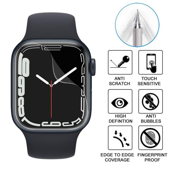 For Apple Watch Series 9 / 8 / 7 45mm 5pcs xDfind Soft Hydrogel Film Full Cover Front Protector